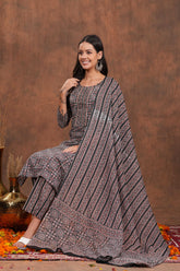 Classic Ethnic Kurta Set with Dupatta – A Must-Have for Adding Grace and Sophistication to Any Occasion